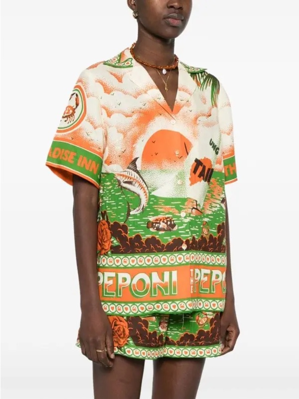 ALÉMAIS Bungalow linen shirt